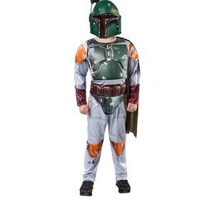 Boys Star Wars Boba Fett Halloween Costume Size M ( 8-10)